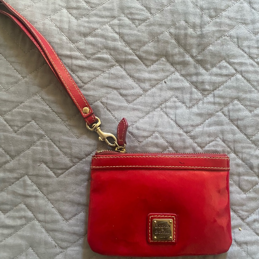 Dooney and Bourke red key wristlet